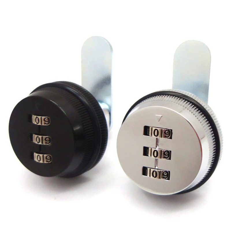 3-digit Password Cabinet Lock Key Less Drawer Combination Locks Security Home Cam Lock Zinc Alloy Door Hardware for Mailbox