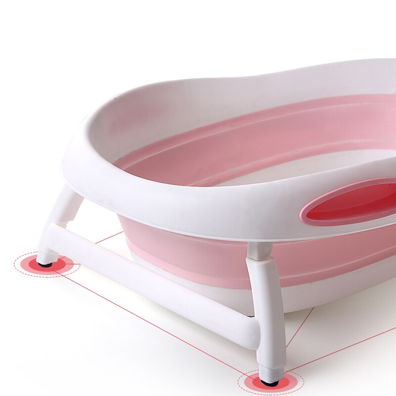 Confortevole nuovo design pieghevole in plastica del bambino vasca da bagno per i bambini, freestanding vasca da bagno pieghevole