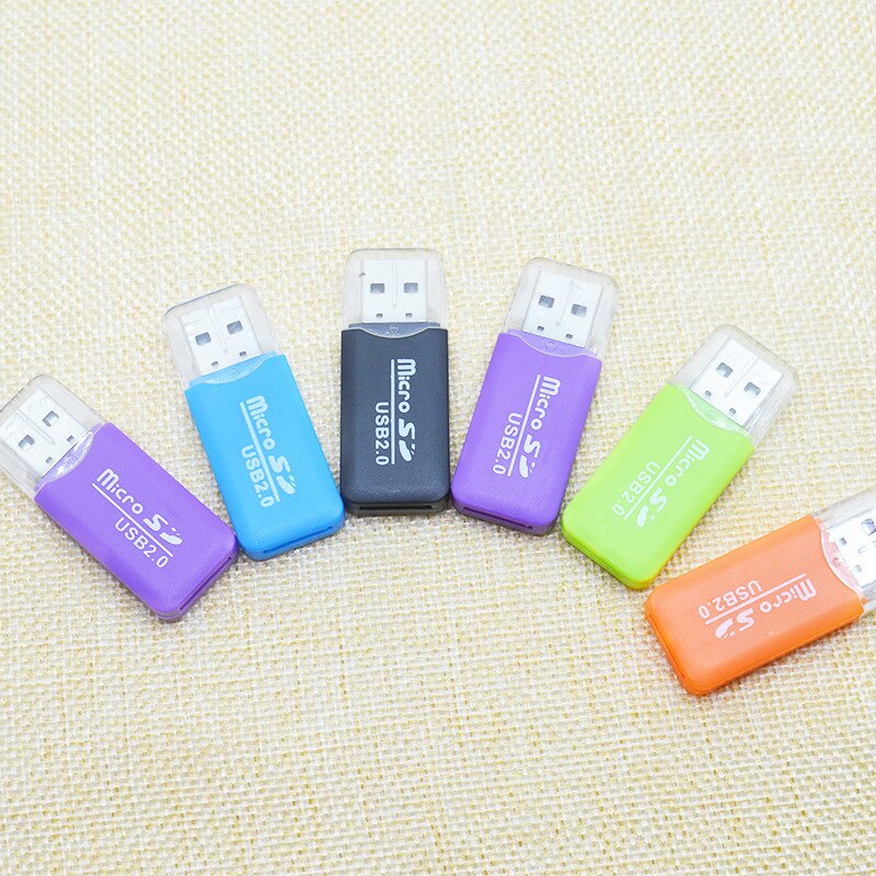 USB 2.0 Micro SD TF Flash Memory Card Reader Mini Portable Plastic Adapter For Laptop SH Mobile Converters Phone Accessories: Default Title