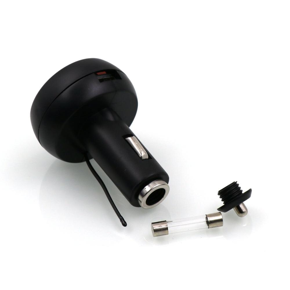 12 V-24 V Auto Usb Lader 4in1 Auto Voltmeter Kalender Datetime Klok, Digitale Thermometer, batterij Monitor Voltmeter Gauge