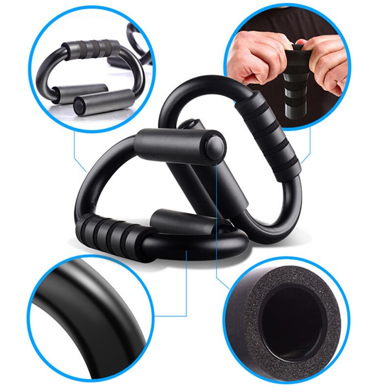 Soportes para flexiones de brazo en forma de S para casa, flexiones de ejercicio, musculación, entrenamiento muscular, Gimnasio