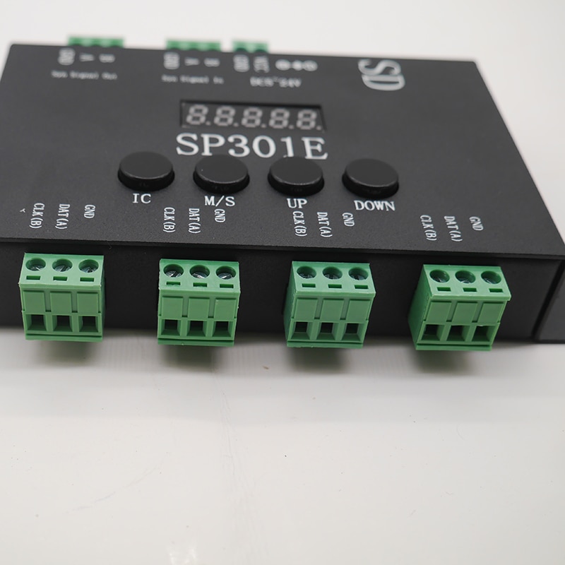 Sp301e syn signal programmerbar pixel led controller för  ws2811 ws2813 ws2812b sk6812 apa 102 pixel led strip panel ljus ,dc5-24v