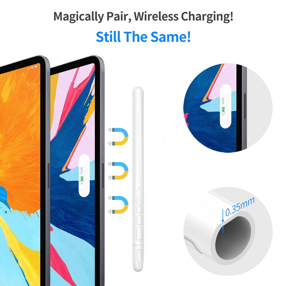 Universal Silicone Capacitive Pen Stylus Pen Case Protective Sleeve for Apples i-Pad Pencil 2 for 애플펜슬 팁 active stylus touch pen