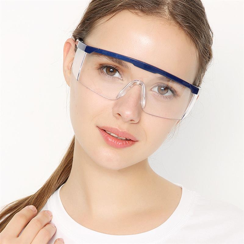 10 Stuks Wegwerp Goggles Oog Beschermende Bril Anti Splash Anti Zand Spray Oogbescherming Goggles Glazen Voor Vrouwen Mannen (blauw)
