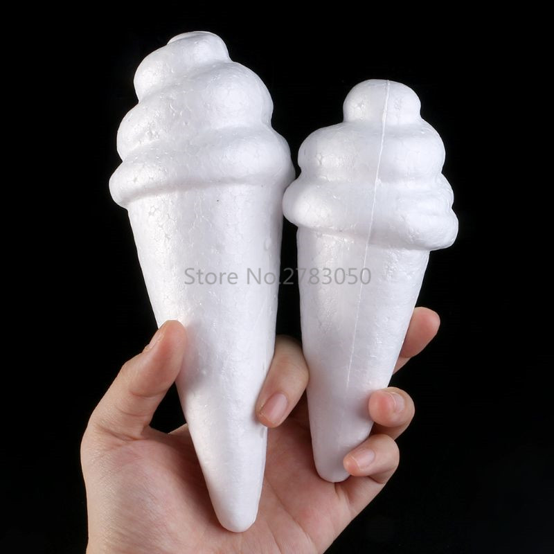 Dummy Styrofoam Foam Cake Dummy Modelling Ice Cream Shape Sugarcraft Flower Wedding Cake Shop Decoration DIY