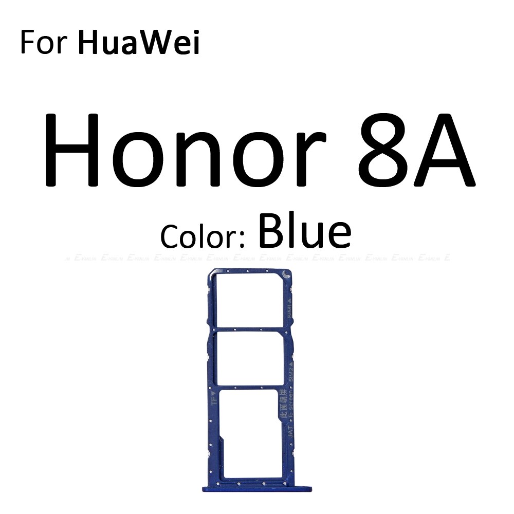 Sim Card Socket Slot Tray Reader Holder Connector Micro SD Adapter Container For HuaWei Honor 8C 8X 8A Pro Replacement Parts