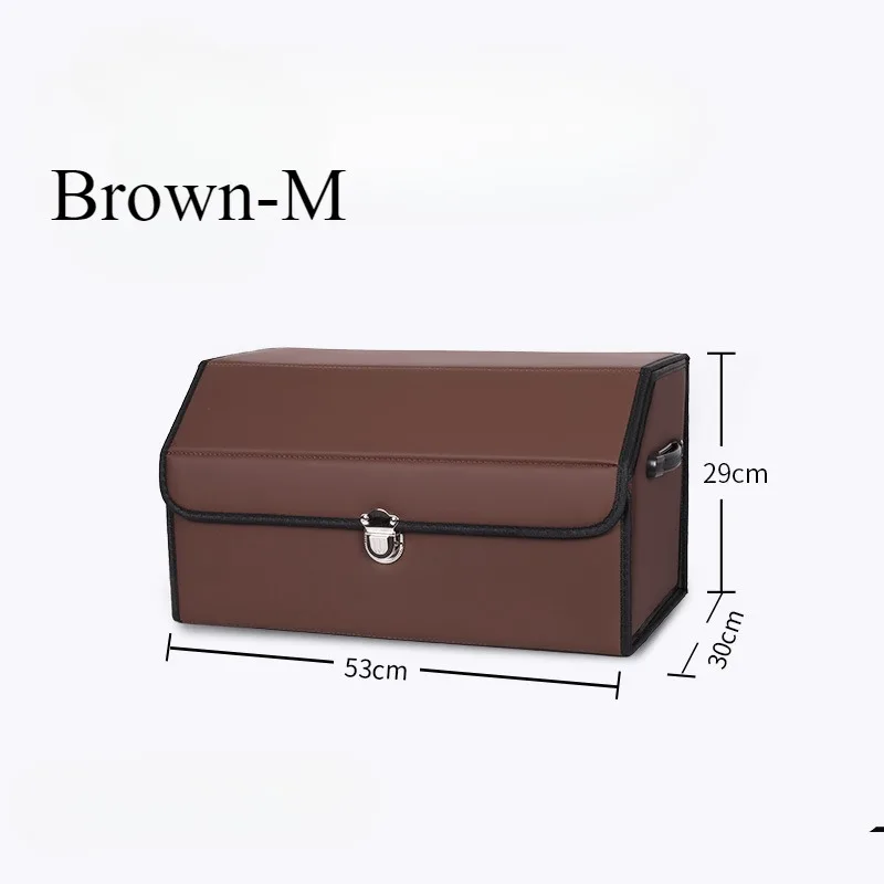 Caja de almacenamiento de respaldo para coche, contenedores plegables de viaje para artículos diversos, cajas de acabado de ropa de alta capacidad, contenedor organizador Interior portátil para coches: Granate