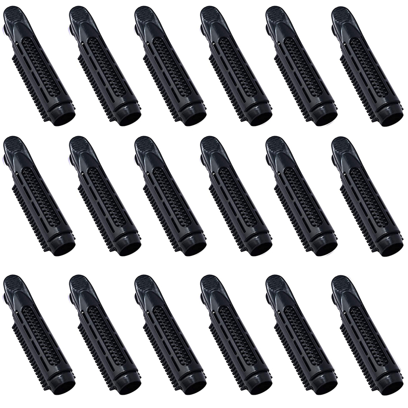 18 Pieces Voluminizing Hair Root Clip Natural Fluffy Hair Clip Hair Root Curler Roller Self Grip Root Volume Hair Curler Clip: black 18pcs