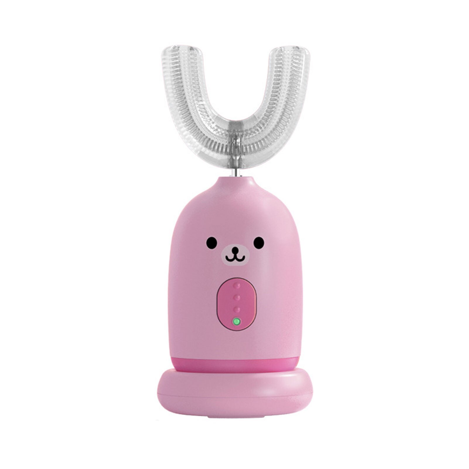 Cepillo de dientes eléctrico para niños, cepillo de dientes sónico en forma de U, carga para bebé, limpieza inteligente
