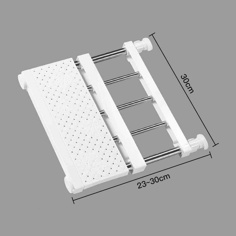 Closet Dividers Shelf Drawer Dividers Expandable Separator Nail-Free Storage Rack Shelf for Kitchen Bathroom Wardrobe: black