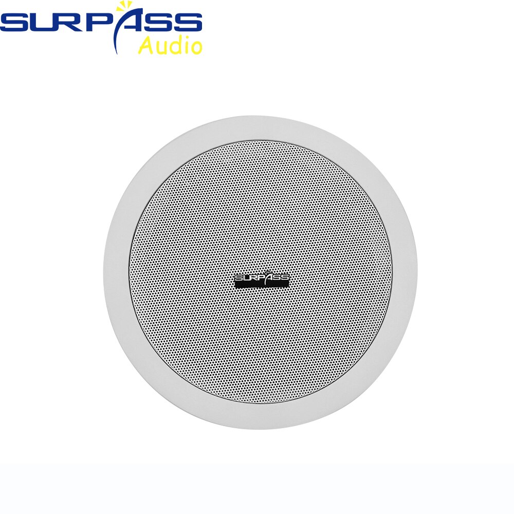 PA System Ceiling Speaker Public Broadcast Background Music 6.5&quot; Home Audio HiFi Stereo Sound Coaxial Loudspeakers Supermarket: Default Title