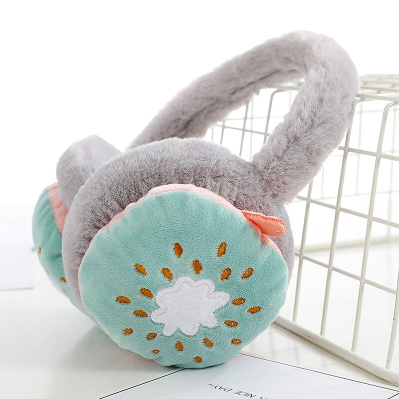 Earmuffs Ladies Cofortable Cute Fruit Earmuff Kawaii Fashionable Wool-like Warm Autumn Winter Earmuffs For Kids: GY