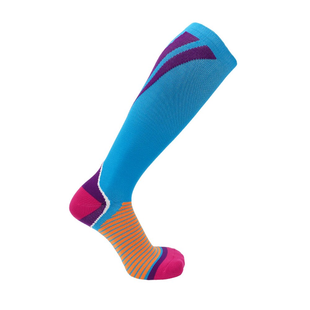 Chaussettes de Compression pour hommes, Absorption des chocs, bas de sport respirant sans couture pour Marathon cyclisme