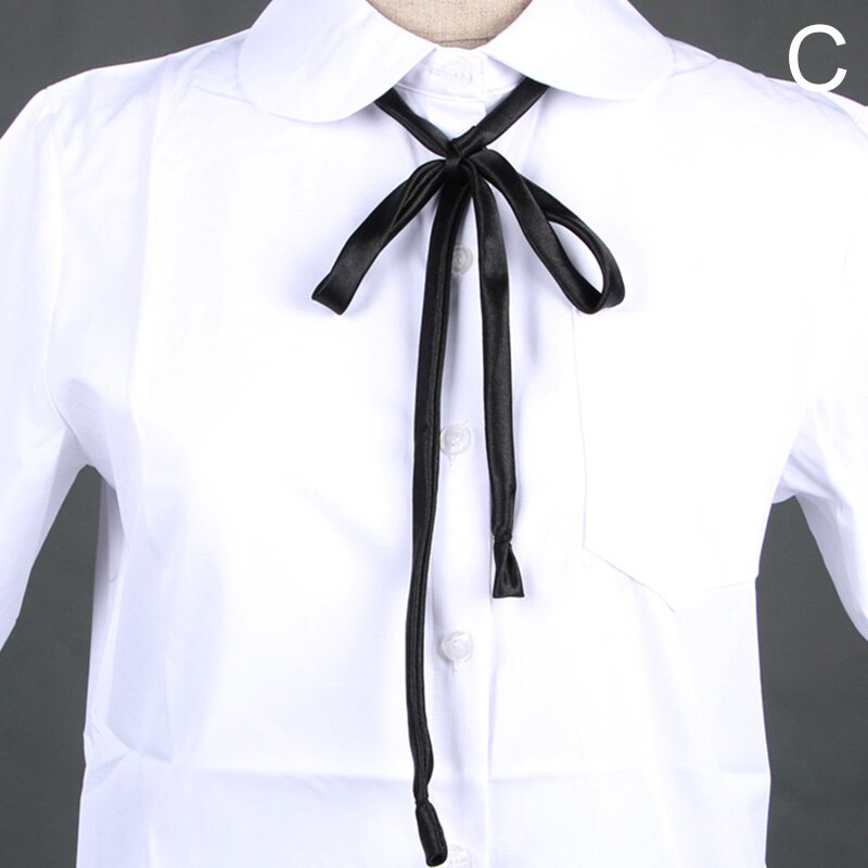 Japanese Style School Dresses Bow Tie For Girs Uniforms Bow Tie Suit Shirt Collar Accessories Collar Rope Students Necktie: C