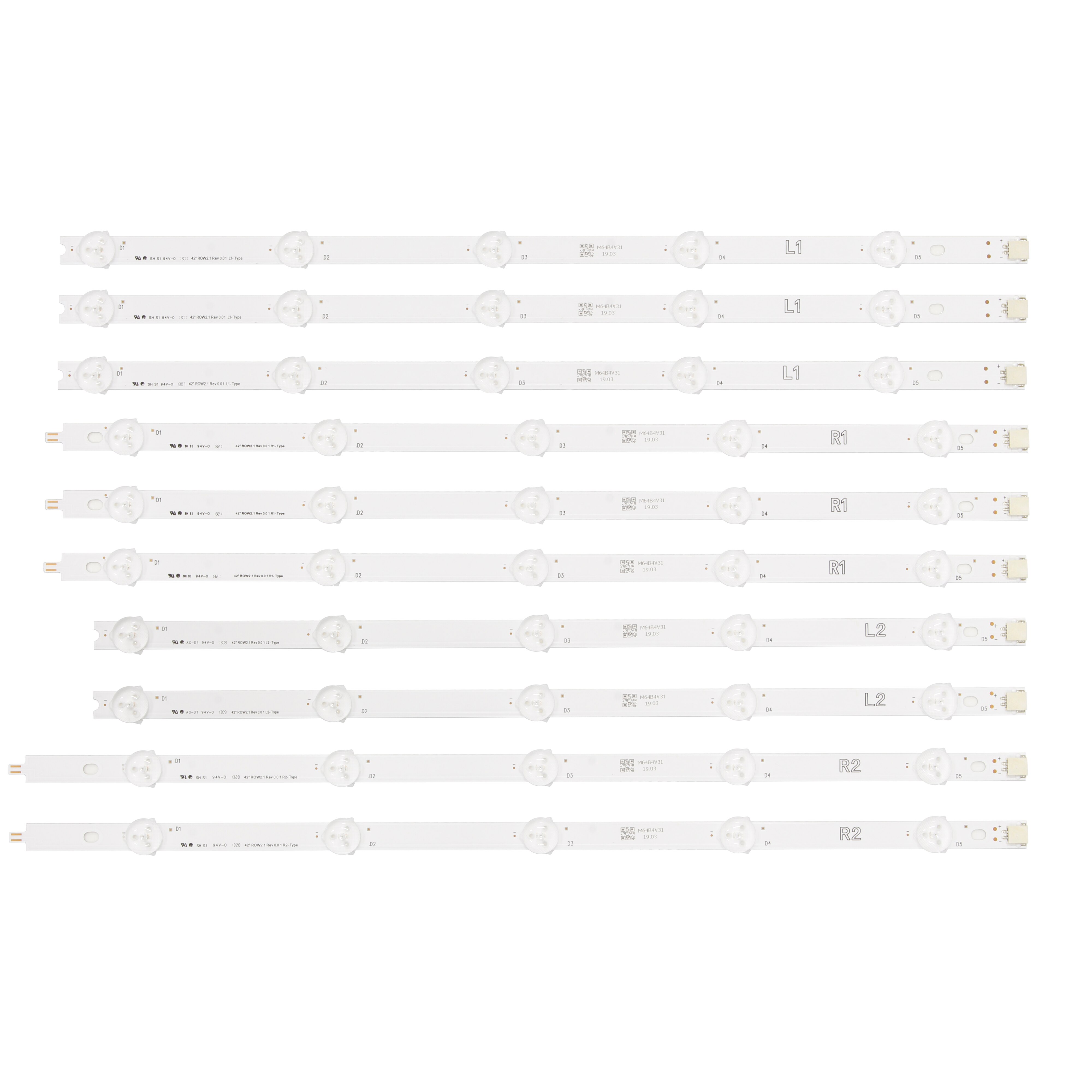 Barra de tira de LED para iluminación trasera de 820mm para LG 42LN541V 42LA620Z 42la620v 42LA620S 42LN570S 42LN540V 42LN613V lc420debido 42LN575S 42LN540S-R