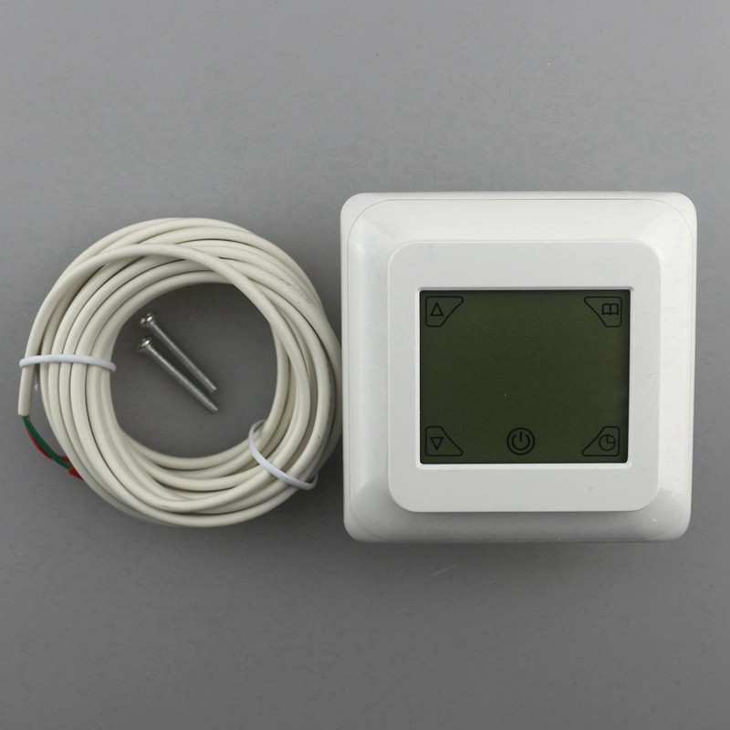 Digital Temperature Controller Moduel AC 230V 16A Room Air Floor Heating Thermostat LCD Touch Screen + Cable Weekly Programmable