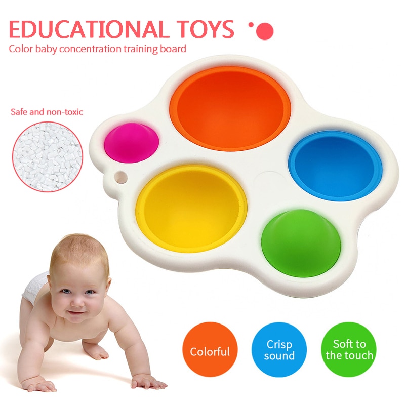 Push Bubble Fidget Zintuiglijke Speelgoed Autisme Behoeften Squishy Stress Reliever Speelgoed Baby Zintuiglijke Eenvoudige Kuiltje Speelgoed En Praktische Jok