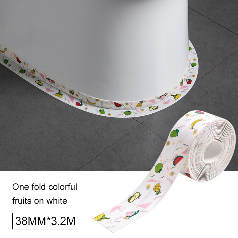 320*3.8cm taśma uszczelniająca robić wanny łazienka taśma uszczelniająca samoprzylepna klej pcv wodoodporna taśma uszczelniająca ochraniacz na krawędzie klej akrylowy: 06