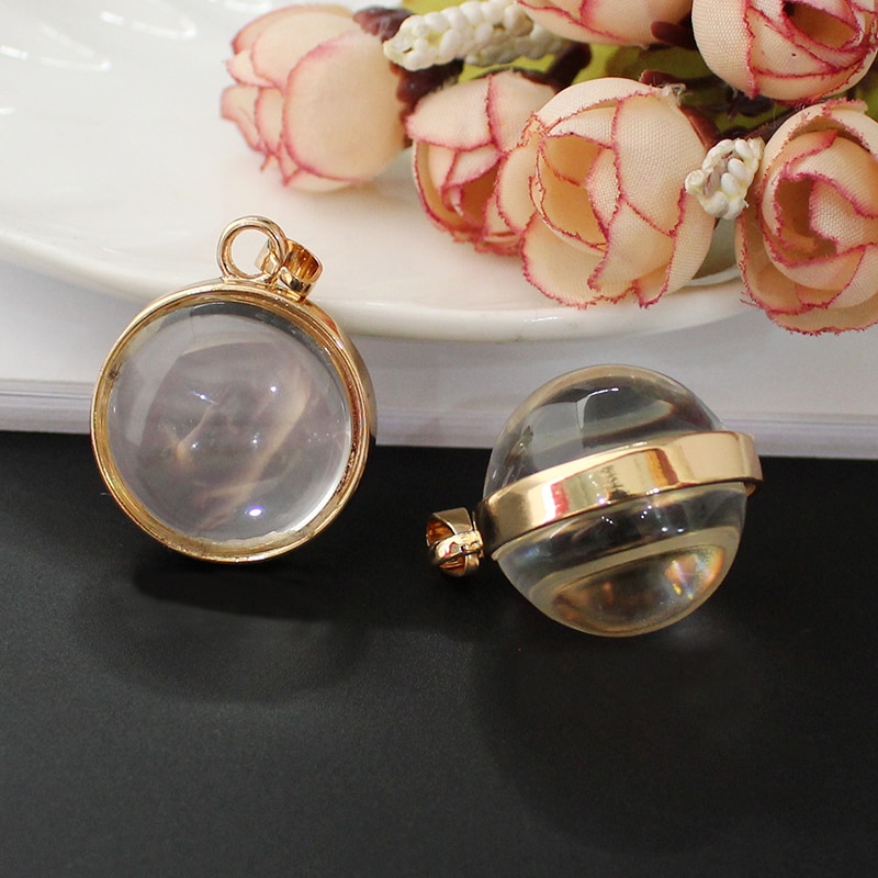 2PCS Medaillon Basis Einstellung Fit Mit 25mm Glas Cabochon Anhänger Diy Schmuck Finden Medaillon Halskette Anhänger