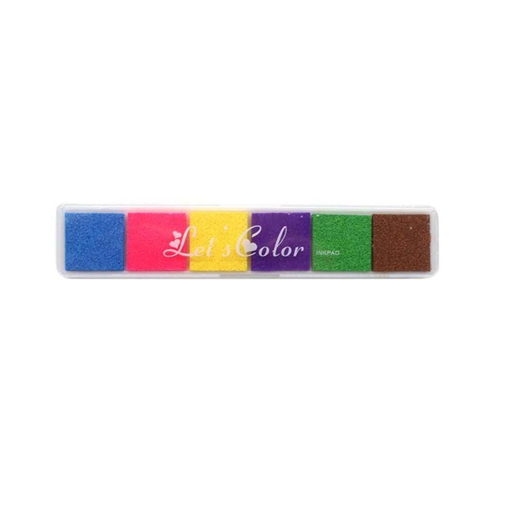 Fingeraftryk blækpude gradient farve gummi blækpude stempel fingeraftryk til børn børn 88. jan