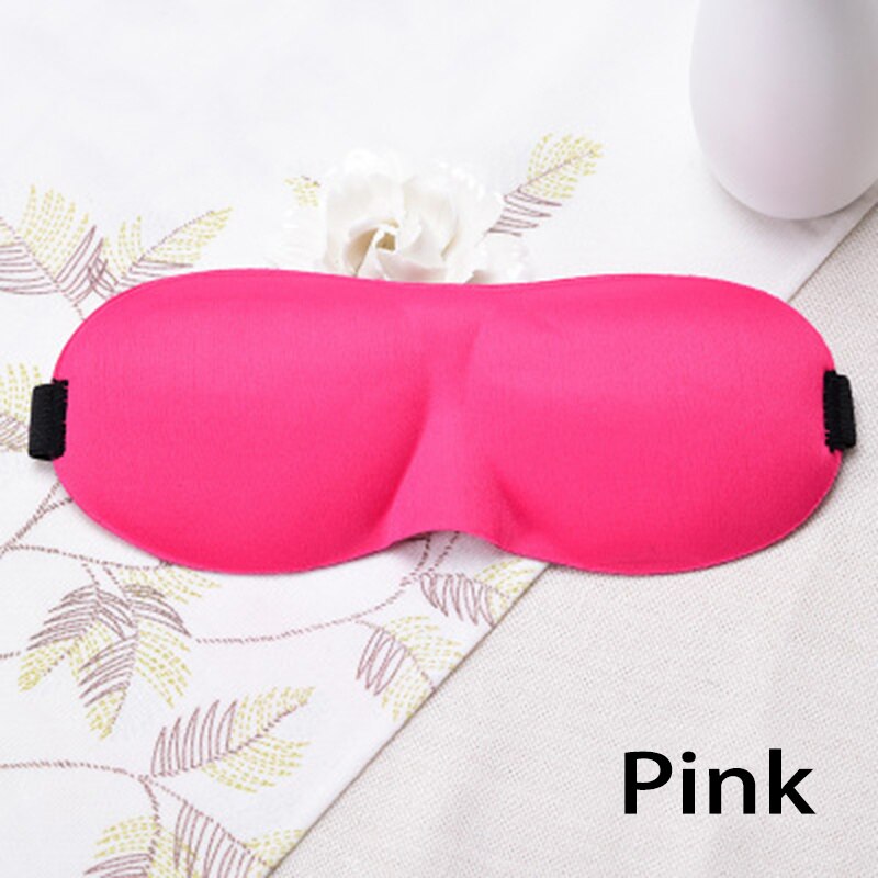 1PCS Sleeping Eye Mask 3D sleeping eye cover Soft Comfort Natural Blindfold Shield Eyeshade Cover Eyepatch: Pink