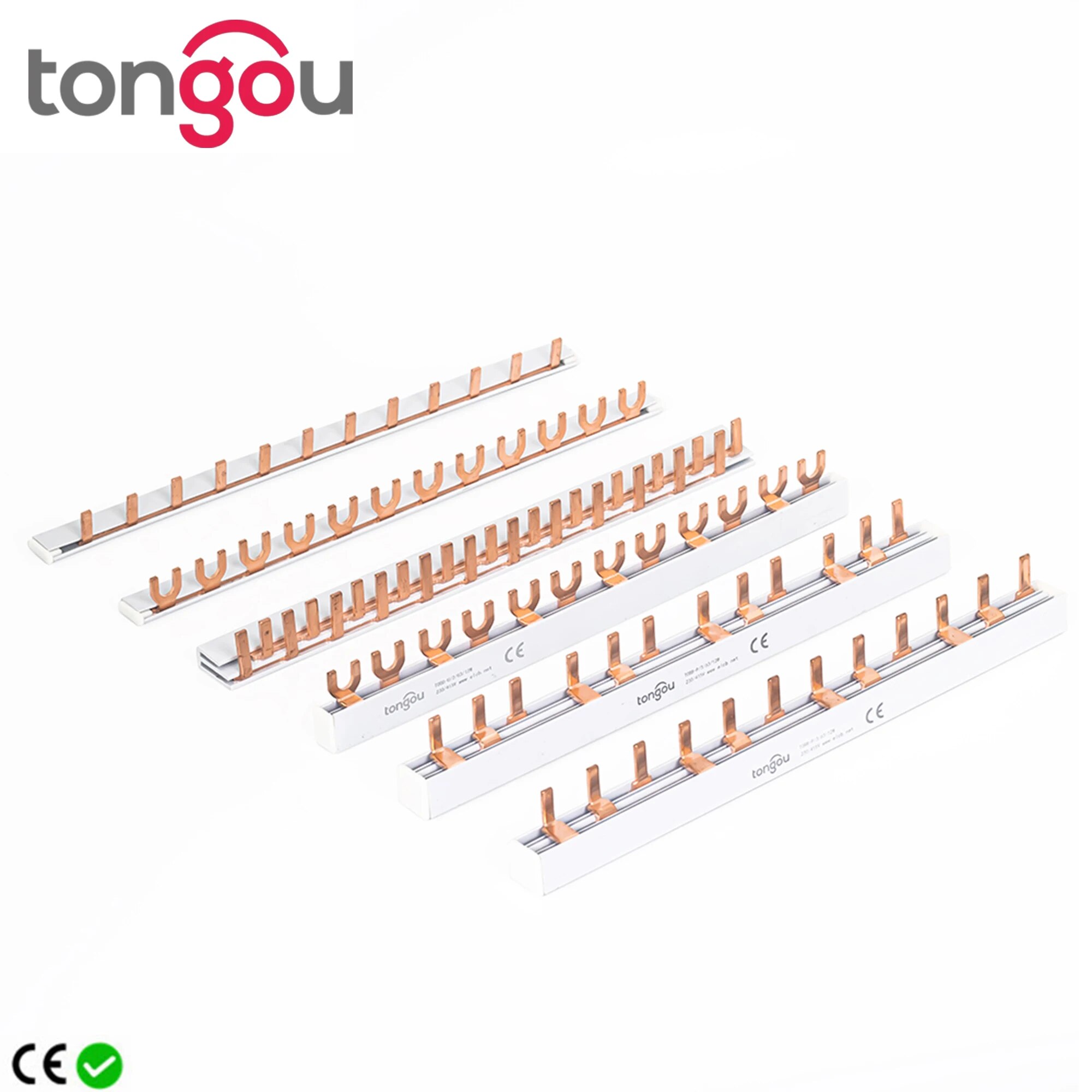PIN TYPE Fork Type Koperen Busbar voor Distribution Box Circuit Breaker MCB 63A Connector Busbar Verbinding