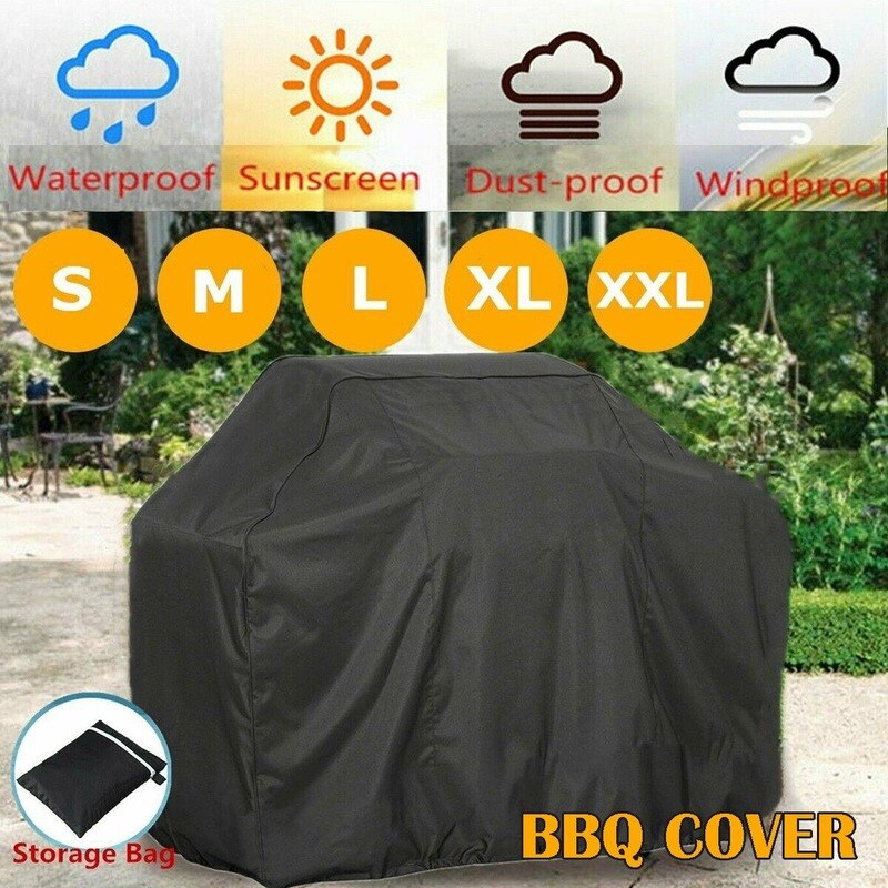 S-XXL Extra Grote Zware Bbq Cover Outdoor Waterdichte Tuin Barbecue Grill Gas Protector