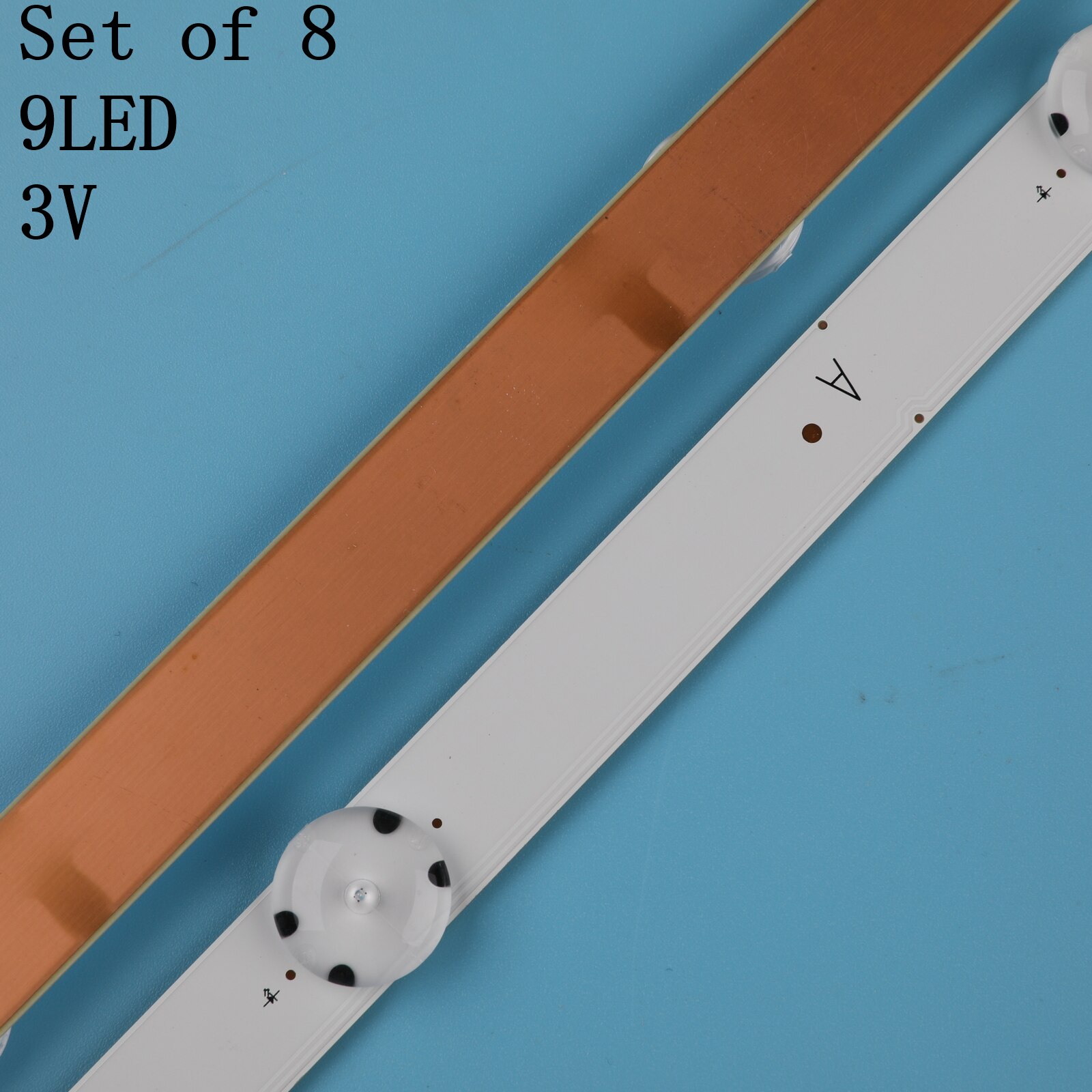 8 unids/set tira de luz LED para LG 49 TV 49UF6400 49UF6407 49LF510V 49UF640V 49UH6100 NC490DUE-SADP2 LGE-WICOP-49INCH-UHD-FHD-REV05