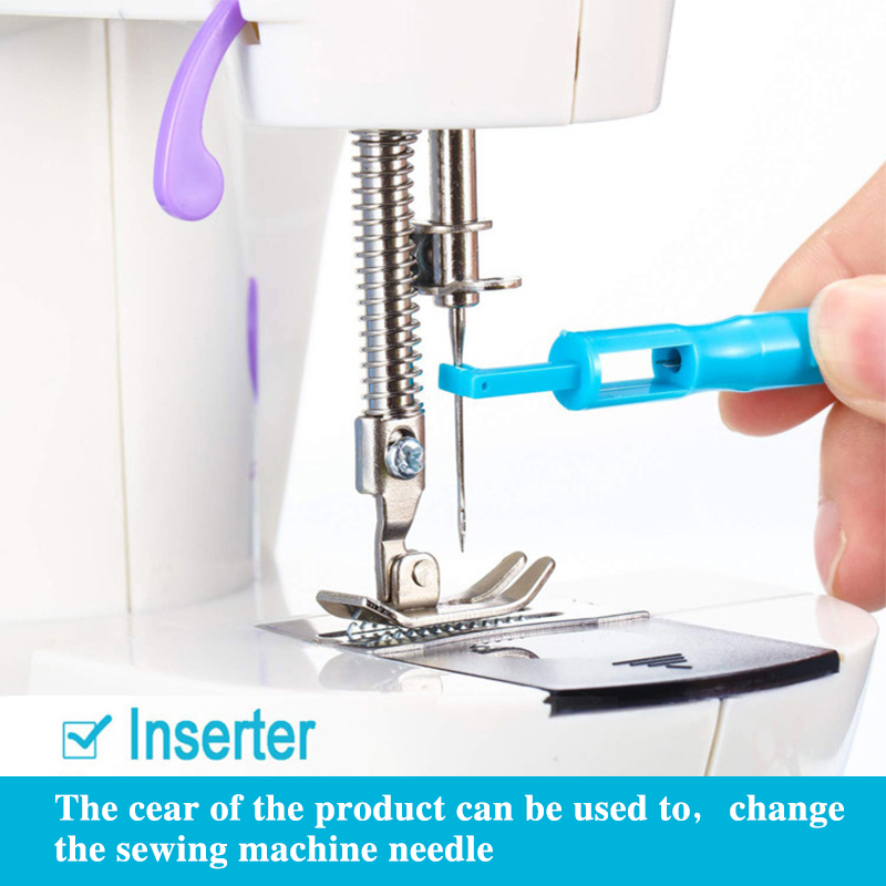 Sewing Machine Needle Threader Stitch Insertion Tool Automatic Threader Quick Sewing Threader Needle Changer Sewing Accessories