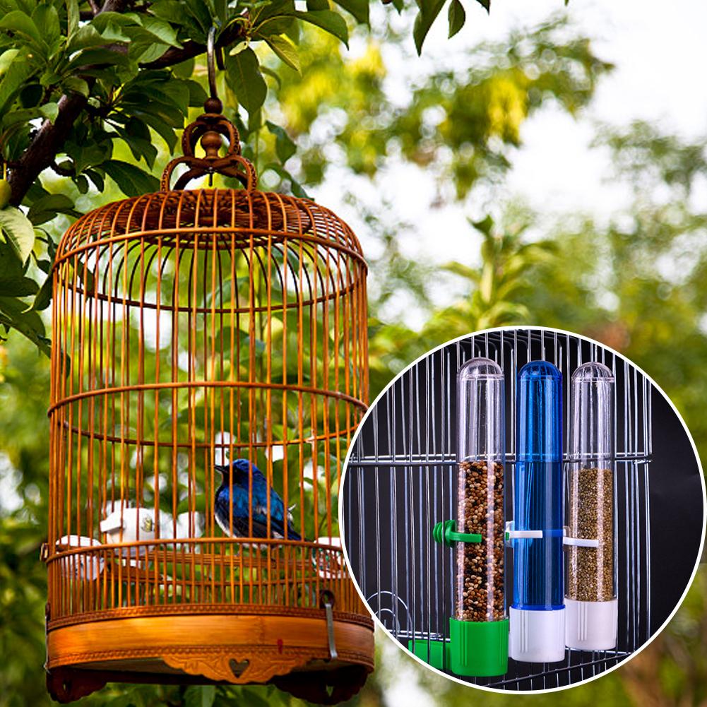 Bird Water Dispenser Automatic Water Fountain Parrot Food Box Feeder Cage Accessories