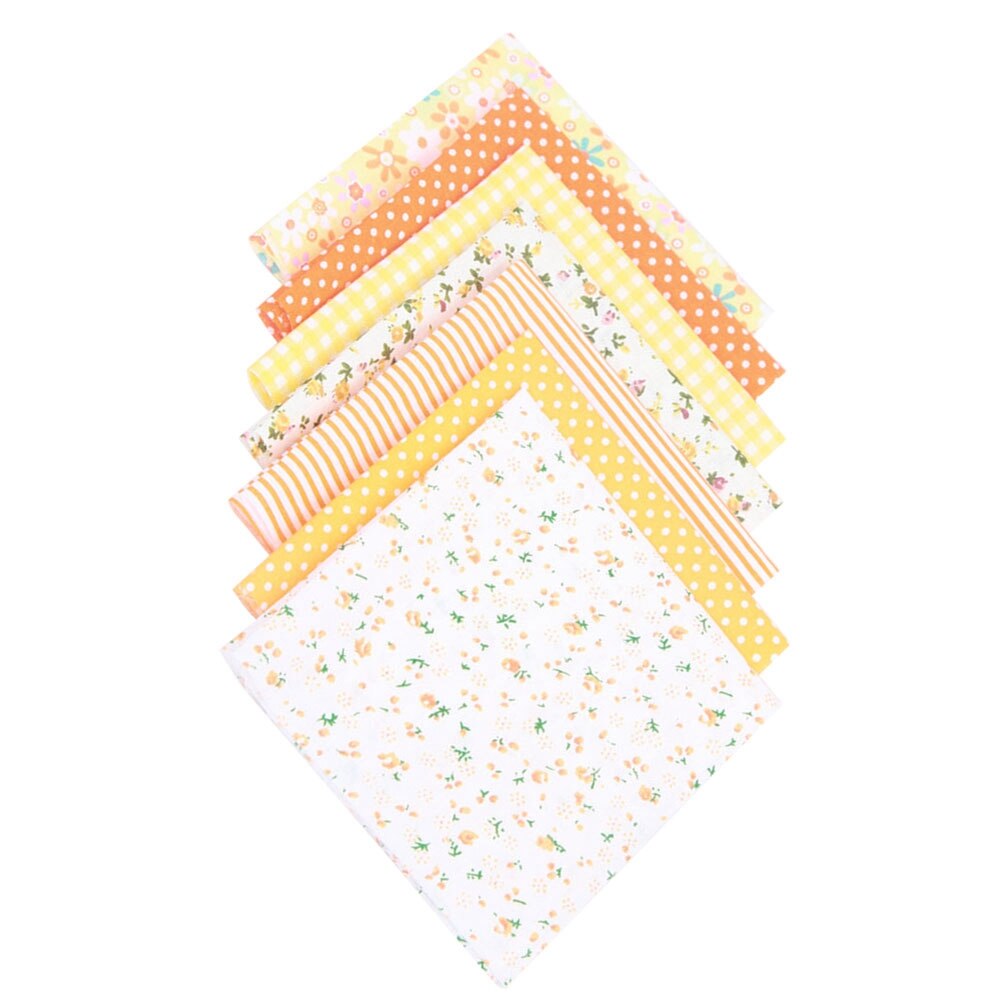 7 pièces petit tissu Patchwork fleuri frais imprimé Tabby tissu pur coton bricolage feuille de tissu à la main bricolage coton tissu pour magasin à domicile