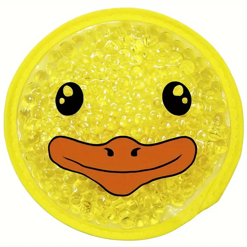 Bolsa de gel de compresa y compresa fría con patrón de dibujos animados, bolsa de hielo de compresa fría de enfriamiento físico reutilizable: Verde brillante