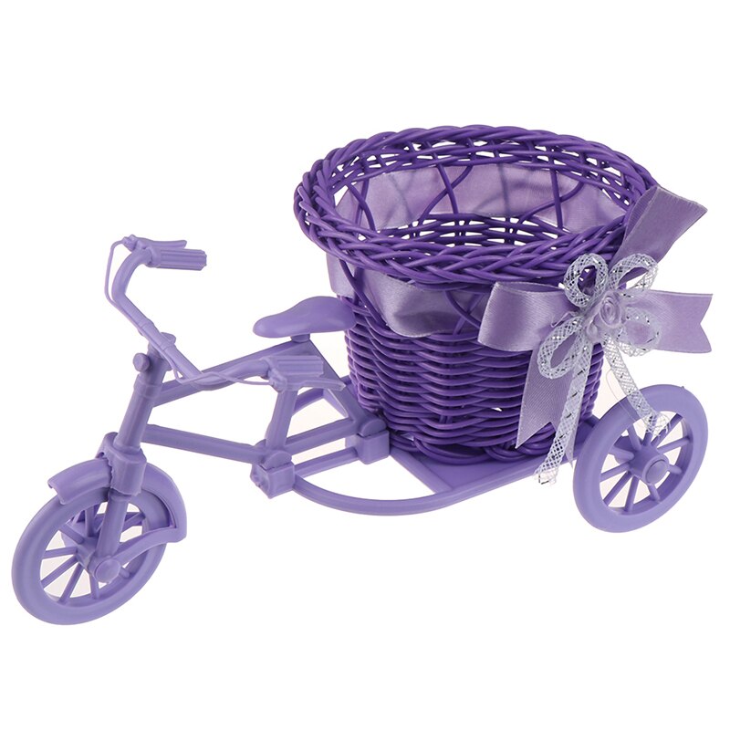 1Pc grande roue panier rond rotin flotteurs fleur Vase pots de fleurs conteneurs petite fleur vélo/Pot de fleur: D