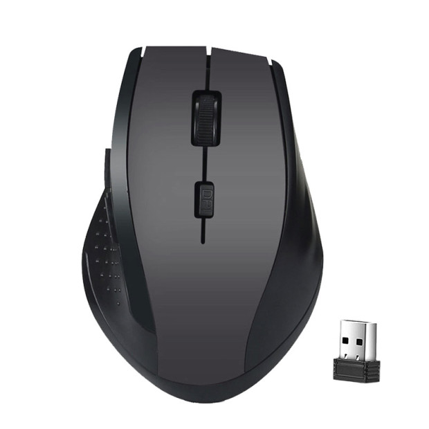 Bezprzewodowa mysz 2,4 GHz Myszy optyczne z odbiornikiem USB Gamer 1600 DPI 6 przycisków Mysz do komputera Akcesoria do laptopów Mysz dla graczy: WHITE