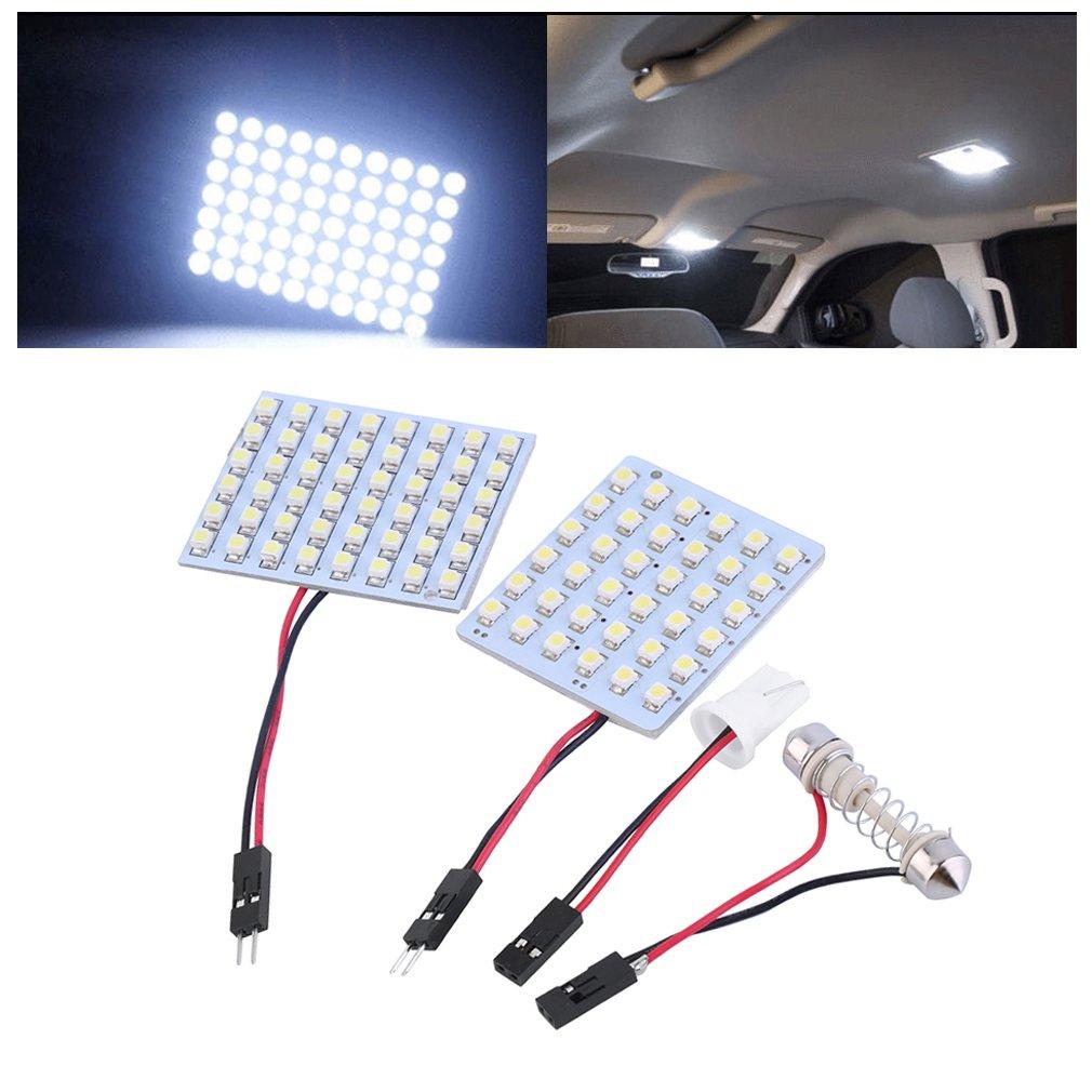 10 Pcs 48-SMD 1210 Led Panel Interieur Verlichting Lamp Auto Auto Witte Lichten Qt