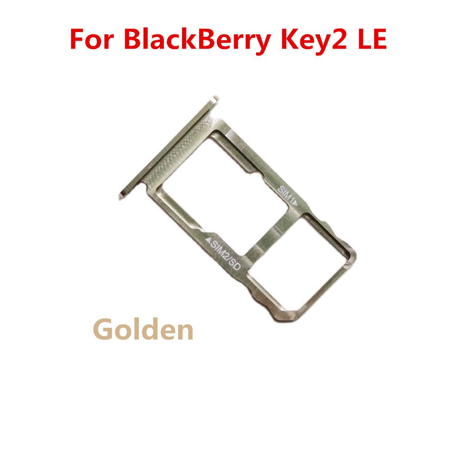 Emplacement pour carte SIM de remplacement, support de plateau pour carte SD, pour BlackBerry Key2 LE KEY 2 LE BBE100-4/100 – 5: Golden