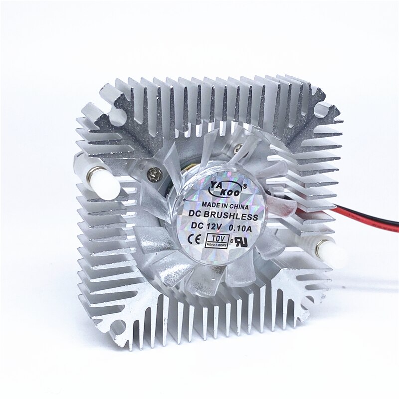 DC12V 0.1A 55Mm Bga Fan Videokaart Fan Bridge Chips Fan Met Koellichaam Cooler Cooling Fan 2pin: WHITE