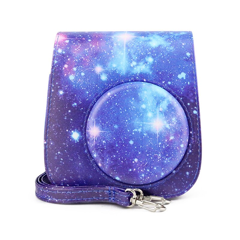 Für Fujifilm Instax Mini 11 9 8 transparent Kamera fallen Schutzhülle Tragen Tasche Abdeckung mit Schulter Gurt: Stern