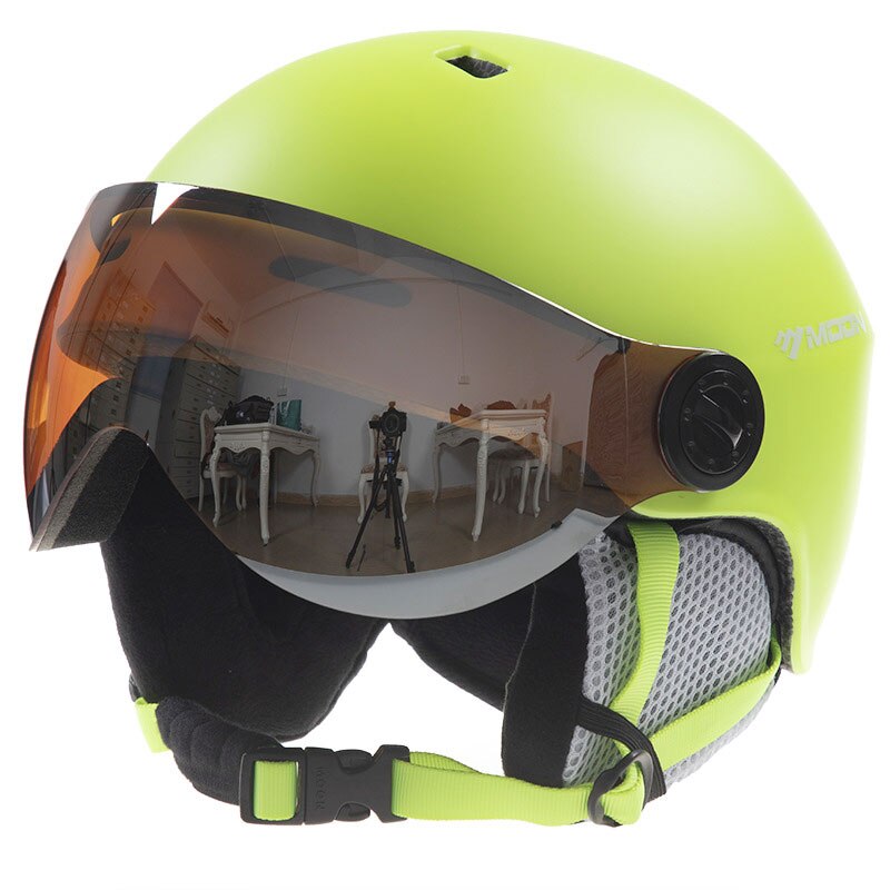 MOON casque de Ski entièrement moulé PC + EPS avec lunettes casque de Ski de sport Skateboard Ski Snowboard casques hommes