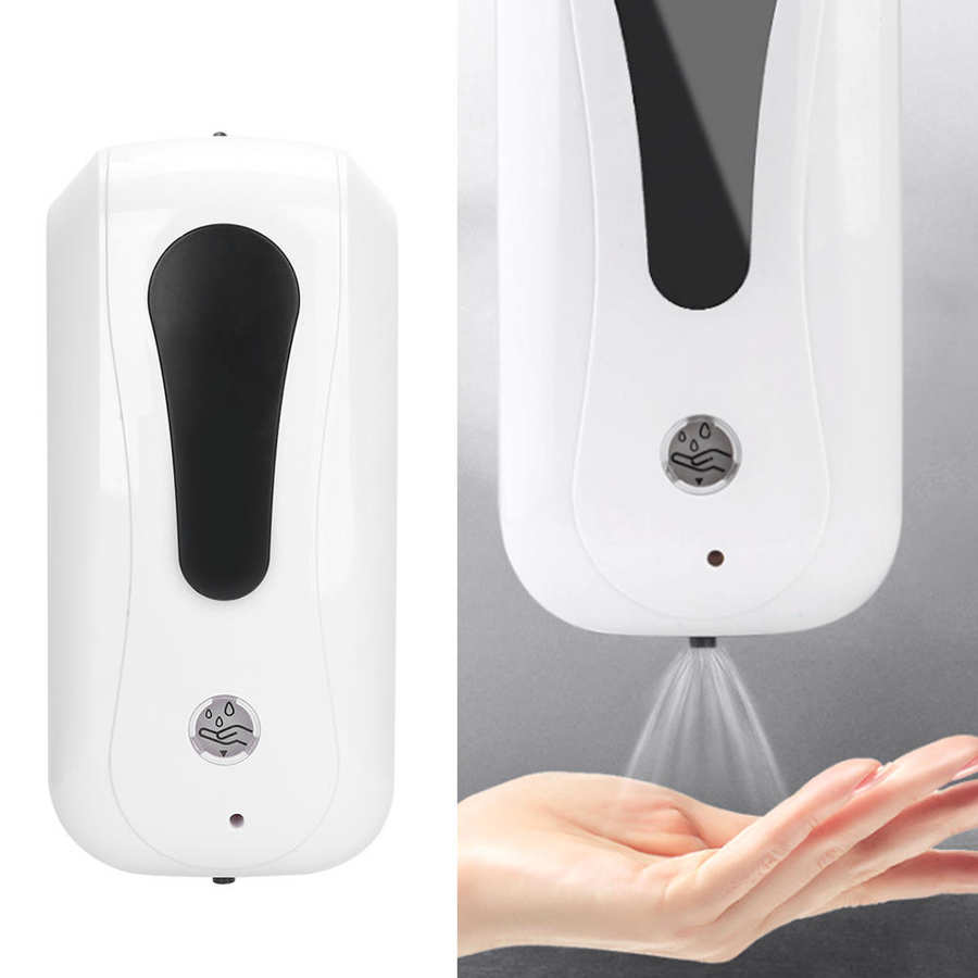 1200ml automatisk induktions sæbedispenser berøringsfri vægmonteret flydende håndvaskbeholder usb opladning håndvaskeværktøj