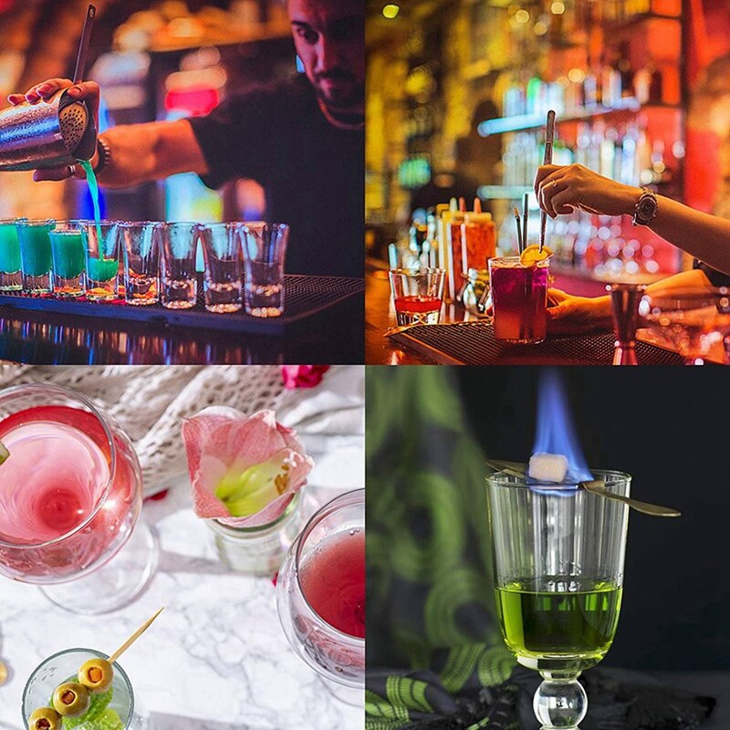 2 Pieces Absinthe Spoons, Stainless Steel Absinthe Cocktails Spoon Making Kit Gothic Absinthe Fountain Spoon Dripper