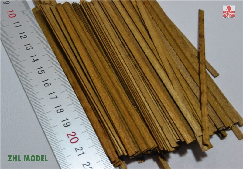 ZHL Teak wood strips,(short)100 pieces model ship