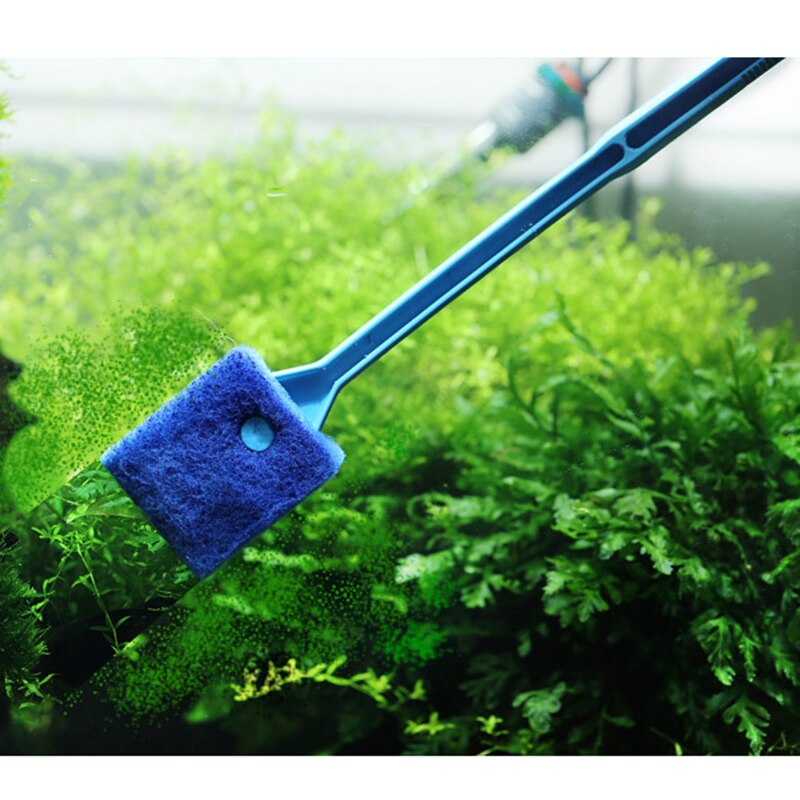 1Pcs Fish Tank Algae Scraper Algae Moss Removal Double-sided Cleaning Brush Aquarium Fish Tank Cleaning Tool