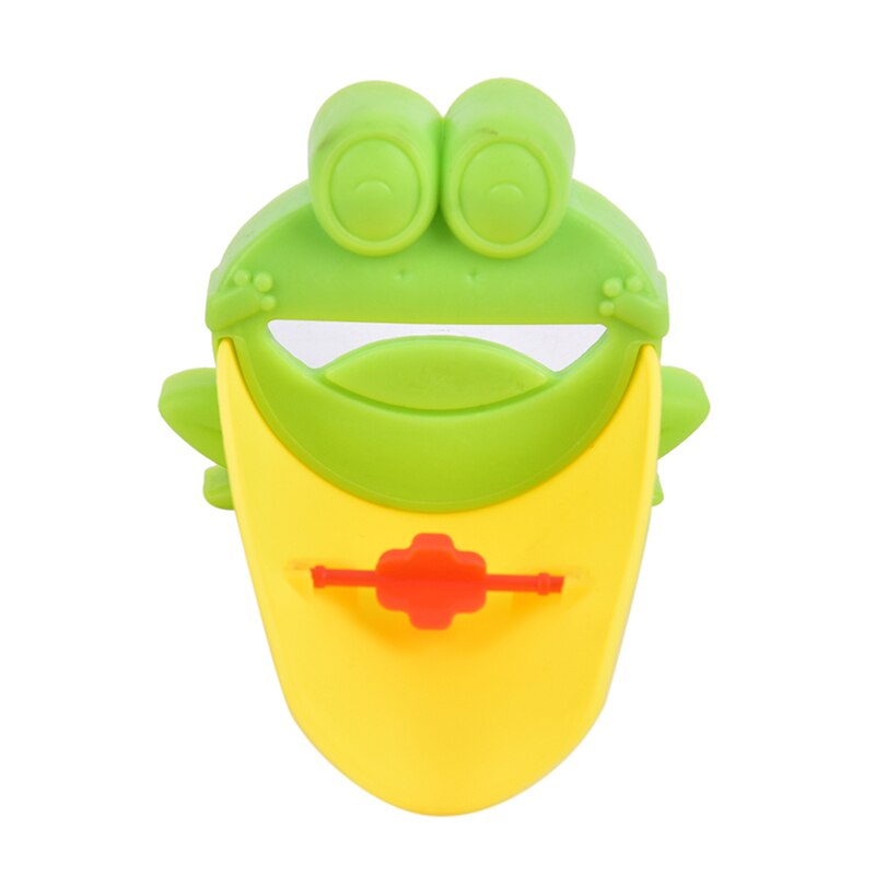 1PC Children Bathroom Frog Shape Faucet Extender Water-saving Cartoon Kids Baby Wash-hand Faucet extension Bathroom Accessories: green
