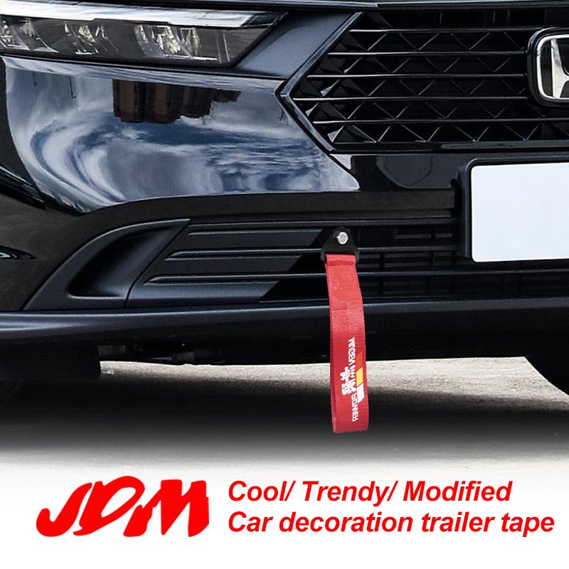 Nuovo stile JDM Racing Ropes Hook traino High Srtengh Nylon Car Bumper Rope gancio di traino universale HKS Tow Rope Strap Car decorativo