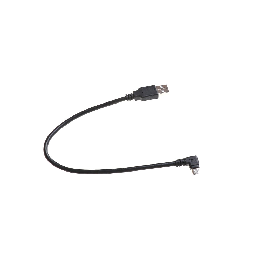 Left Angled 90 Degree Micro USB Male To USB Data Charge Connector Cable 25cm For Tablet Phone Charging Cable