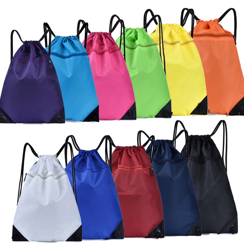 Trekkoord Rijden Rugzak Gym Kleding Schoenen Tas Waterdicht Grote Capaciteit Eco Vriendelijke Opvouwbare String Vrouwen Boodschappentas