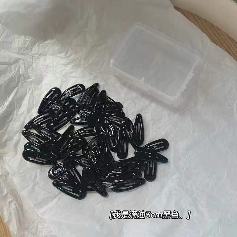20pcs/lot 3cm Children Cute Colorful Waterdrop Shape BB Hair Clips Kids Headwear Girls Lovely Hairpins DIY Hair Accessories: Blue