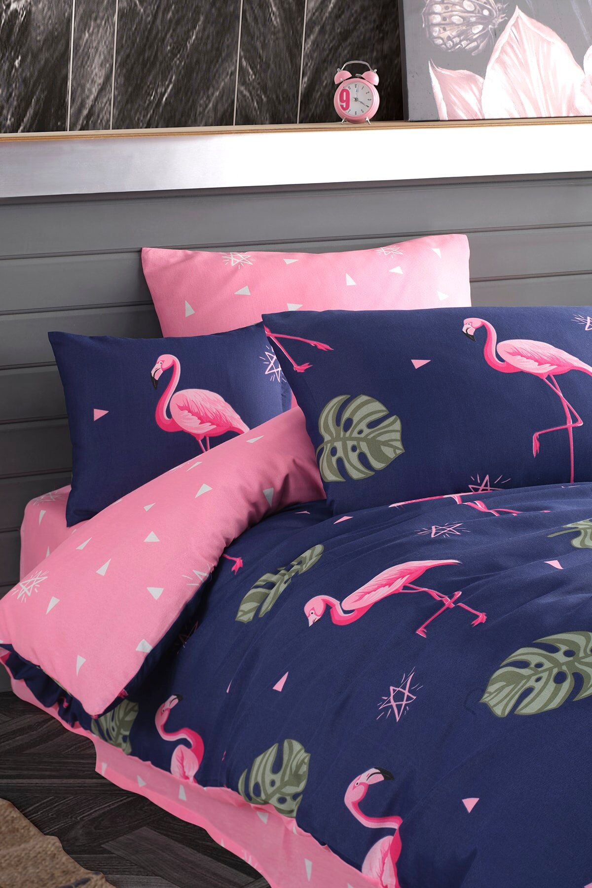 Einzigen Doppel Decke Abdeckung Team Flamingo 160x220