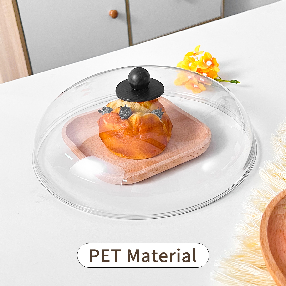 Transparent Insulated Food Cover Plastic Food Fresh-keeping Cover Anti Splatter Insect Proof Vegetable Cover Kitchen Accessories